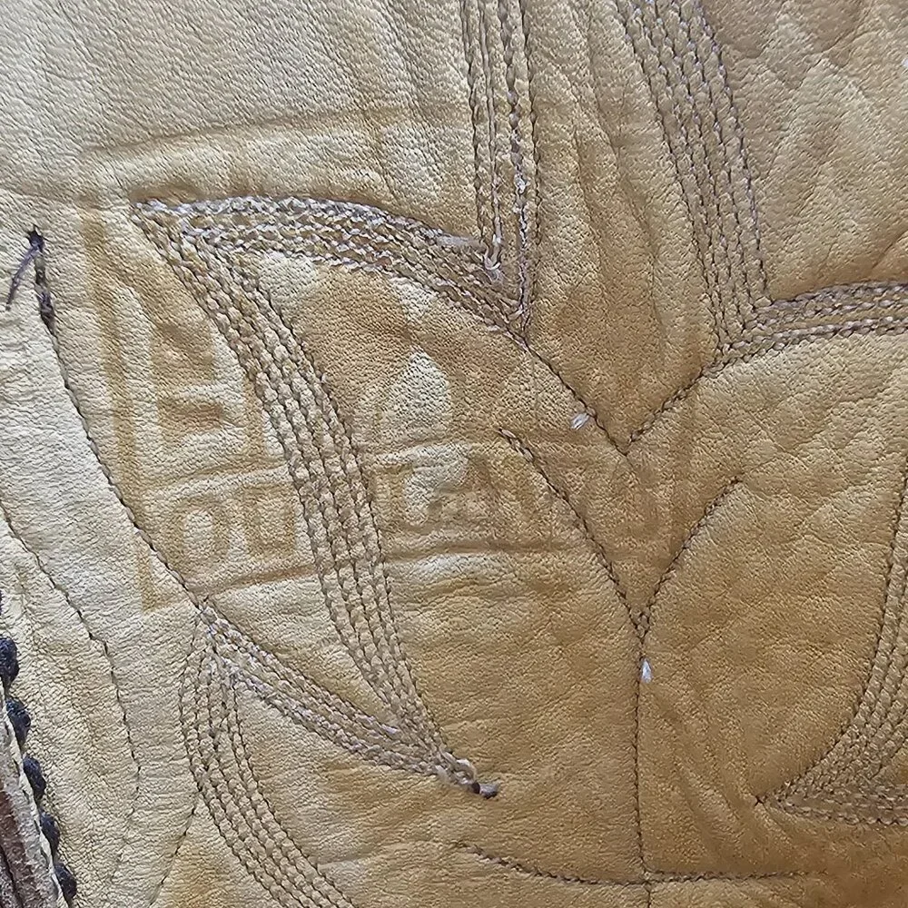 Tres Outlaws Falconhead Mens sz 15 Dark Brown Leather Custom Cowboy Western Boot - Picture 5 of 16